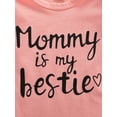 thumbnail image 3 of Summer Newborn Baby Girls Clothes Mommy Saying Top Printed Romper Leopard Tutu Shorts Skirts Outfit Set, 3 of 9