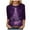 Purple, variant on TTUHYWXI Christmas Shirts for Women Cute 3/4 Length Sleeve Tops Dressy Casual Crewneck Sweatshirts Ugly Xmas Sweater Blouses (Blue, M)