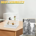thumbnail image 3 of Clear Acrylic Display Case with Self Assembly Ladder Inside Dustproof Protection Showcase for Handmade Toy Collection, 3 of 9