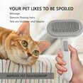 thumbnail image 6 of Pet Cat Comb , One-key Self-Cleaning Slicker Removes Undercoat Dog Brushes Short to Long Hair Suitable Gentle Grooming Cat Brush, 6 of 9