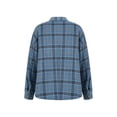 thumbnail image 6 of Yuemengxuan Female Casual Shirt, Ladies Plaid Turn-Down Collar Long Sleeve Blouse Tops, 6 of 9