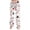White, variant on Women's Christmas Pajama Pants, Xmas Ornament Tree Snowflake Print Wide Leg Sleep Pants, Elastic Drawstring Loungewear for Holiday Casual Wear
