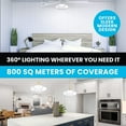 thumbnail image 3 of Bell and Howell Socket Burst Six Panel Ceiling Light 144 LED Bulbs 3000 Lumen for Garage Home, 3 of 6