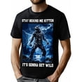 thumbnail image 1 of [Camiseta de meme de hombre lobo] Camiseta Cringe Alpha Wolf - Diseño de meme de gatito "Quédate detrás de mí", camiseta deportiva de ocio, 1 of 6