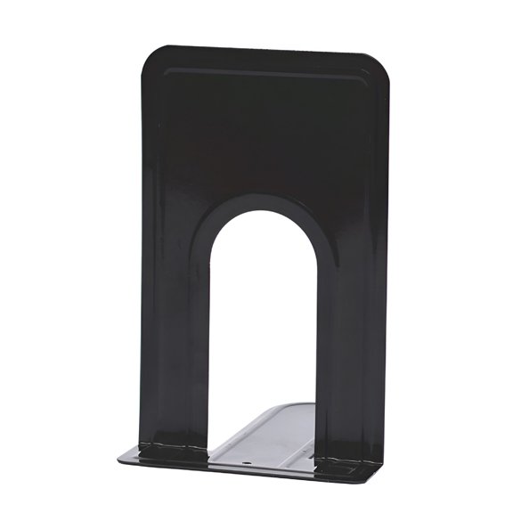 XIBUFE 2026 New Metal Non-Slip Bookend Bracket Heavy Book End Office Book Stopper for Desk,Library,Shelf Black One Size
