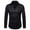 Black, variant on Fesfesfes Long Sleeve Shirt Men Lace Slim Fit Solid Long Sleeve Turndown Pullover Shirts Tops Blouse
