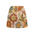 thumbnail image 6 of Garronmavis Fall Boho Flower Golf Skirts for Women Tummy Control High Waisted Workout Tennis Skort Casual Outdoor Loose Skirts with Pockets, Size M, 6 of 6