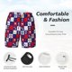 thumbnail image 3 of Balery golf Bañador para hombre, shorts de playa de secado rápido con entrepierna y forro de compresión-Medium, 3 of 6