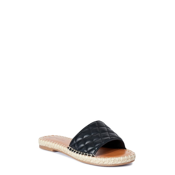 women's espadrille slides