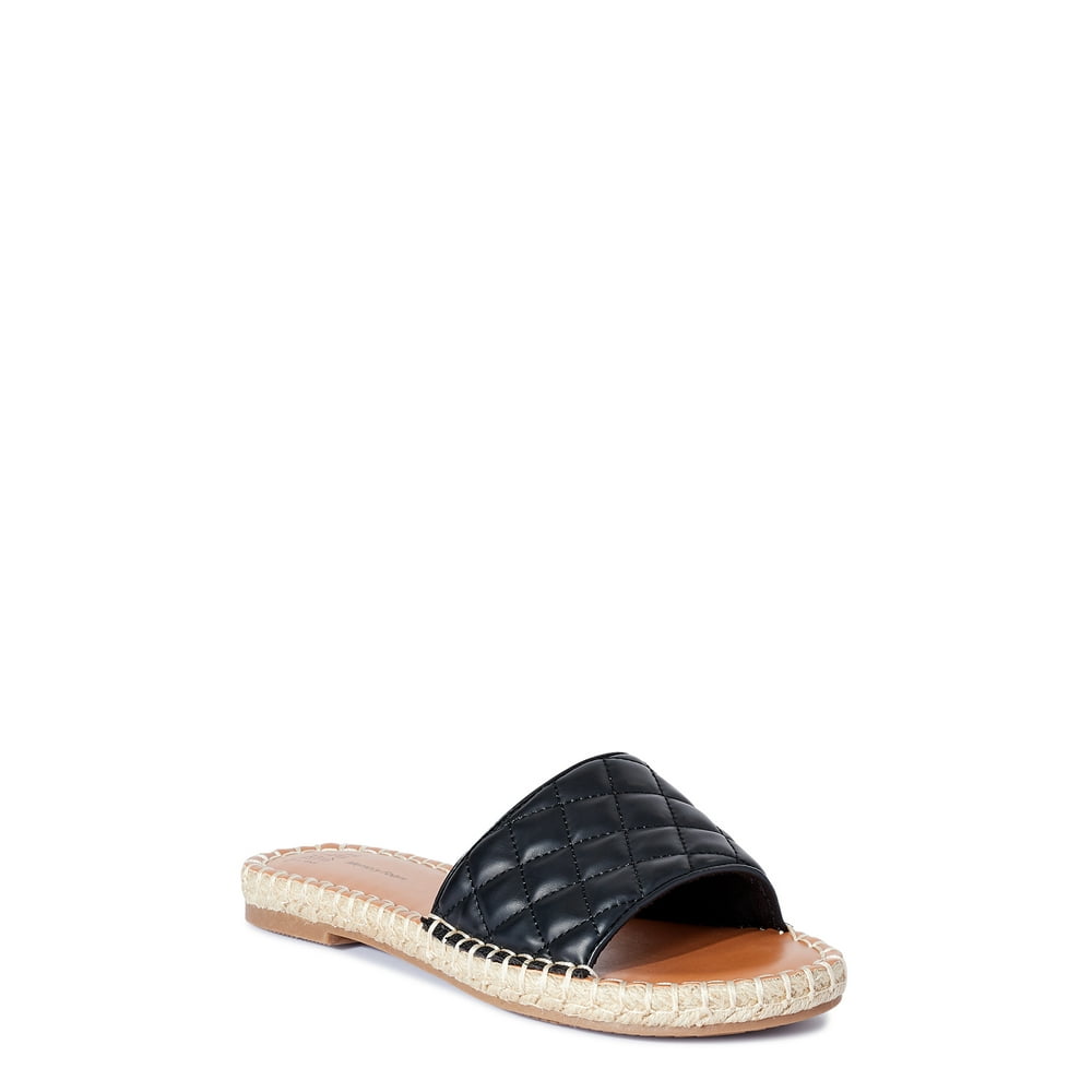 espadrille sliders