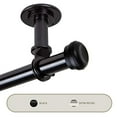 thumbnail image 1 of Rod Desyne Rosen 1" Ceiling Curtain Rod/Room Divider, 120-170 Inch, Black, 1 of 2
