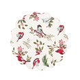 thumbnail image 4 of C&F Home Set de Table Rond en Coton Haché Lavable en Machine Rouge, 4 of 4