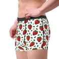 thumbnail image 3 of Bingfone Strawberry Men's Underwear - Casual Stretch Boxer Briefs-Small, 3 of 7