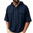 thumbnail image 2 of Qiyinn Men's Short-sleeve Hooded Sweatshirt, 2 of 6