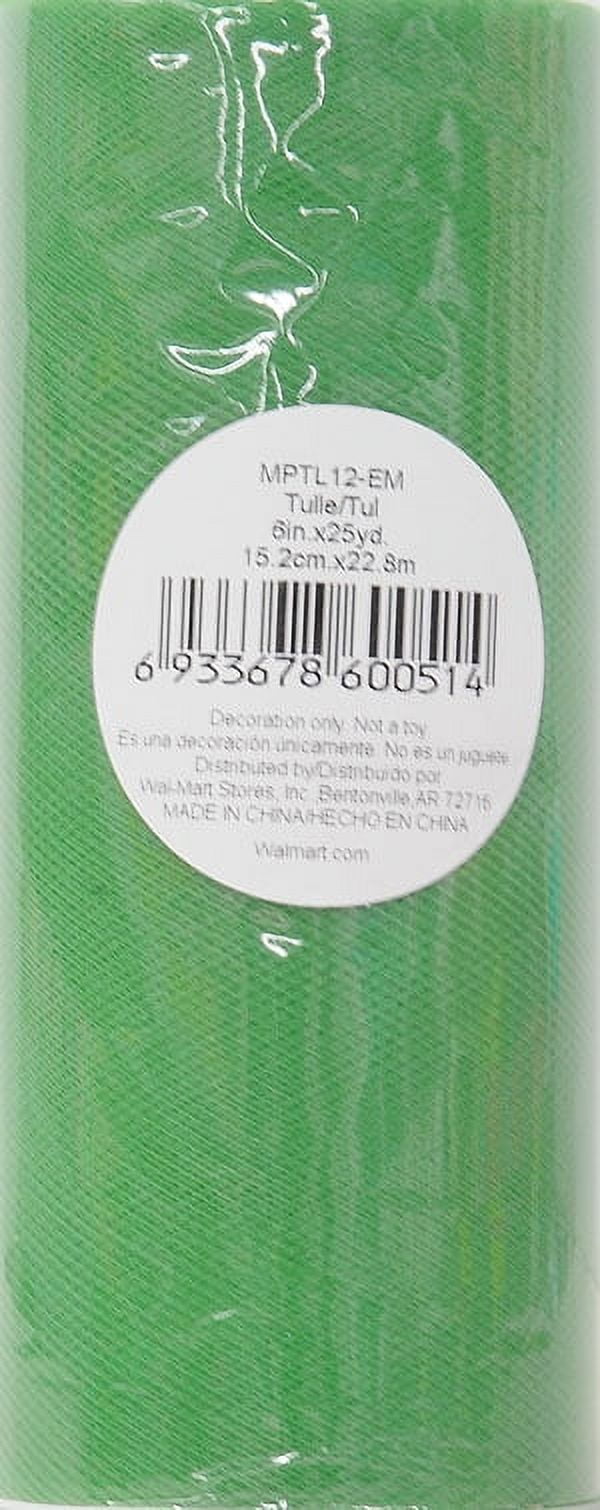 V.I.P. 6" Tulle Sewing & Craft Fabric By the Yard, Green