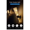 thumbnail image 2 of 2 juegos de lámpara solar para exteriores, impermeable, inalámbrico, aplique de pared, decoración, luz blanca cálida, jardín. Afortunado Sencillez, 2 of 5