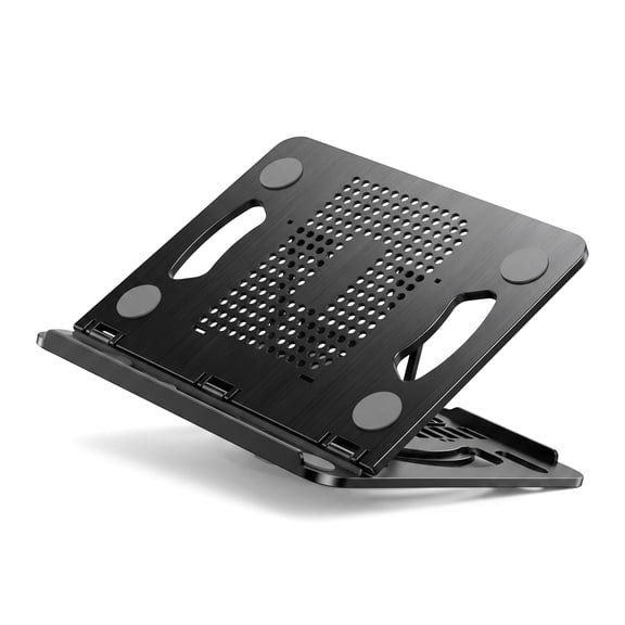 Adjustable Laptop Stand for Desk, 360° Rotating Base Foldable Laptop Bracket, Ergonomic Metal Notebook Computer Holder, Portable Computer Stand for Laptop