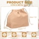 thumbnail image 2 of Uxcell 2 Pcs Bolsa de Maquillaje con Cordón, 7.3" Bolsa Cosmética de Lona Organizadora de Artículos de Tocador para Viajes, Rosa Oscuro, 2 of 7