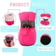 thumbnail image 2 of Xiao Hua Botas protectoras para patas de perro, antideslizantes, de invierno, con correas reflectantes para perros pequeños y medianos, talla 4, 4 unidades, color rojo, 2 of 4