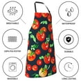 thumbnail image 5 of Goofa Tomatoes Printed Waterproof Apron 33" Chef Aprons for Men Heavy Duty Chemical Work Apron Adjustable Bib Apron, 5 of 9