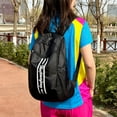 thumbnail image 2 of 20L Lightweight Foldable Backpack Waterproof Packable Travel Hiking Cycling Bag Black, 2 of 9