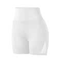 thumbnail image 2 of PEASKJP High Waisted Shorts Women Casual Cotton Shorts Drawstring Comfy Elastic Waist Shorts Summer Pull On Short Women Shorts for Summer White X-L, 2 of 5