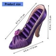 thumbnail image 5 of Geemin Elegant High Heel Shape Jewelry Organizers Display Stand Fabric Texture for Rings, 5 of 20