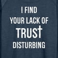 thumbnail image 3 of Instant Message - Lack Of Trust Disturbing Lightweight French Terry Wide Neck Long Sleeve Graphic Shirt, 3 of 6