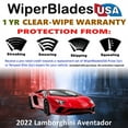 thumbnail image 2 of 2022 Lamborghini Aventador Beam Wiper Blades Wipers w/1yr Warranty (Set of 2) (WiperBladesUSA), 2 of 5