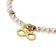 thumbnail image 2 of Pulsera Mujer Perlas Dije Oro 18k LuckyLy Modelo Annie Infinito Blanco, 2 of 6