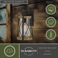 thumbnail image 3 of Harwood 1 Light Bronze Dusk to Dawn Farmhouse Outdoor Wall Lantern Clear Glass, 3 of 11