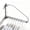 Chrome-Triangle, variant on Chrome Triangle Wall Mounted Swing Arm Clothes Rack Space Saver