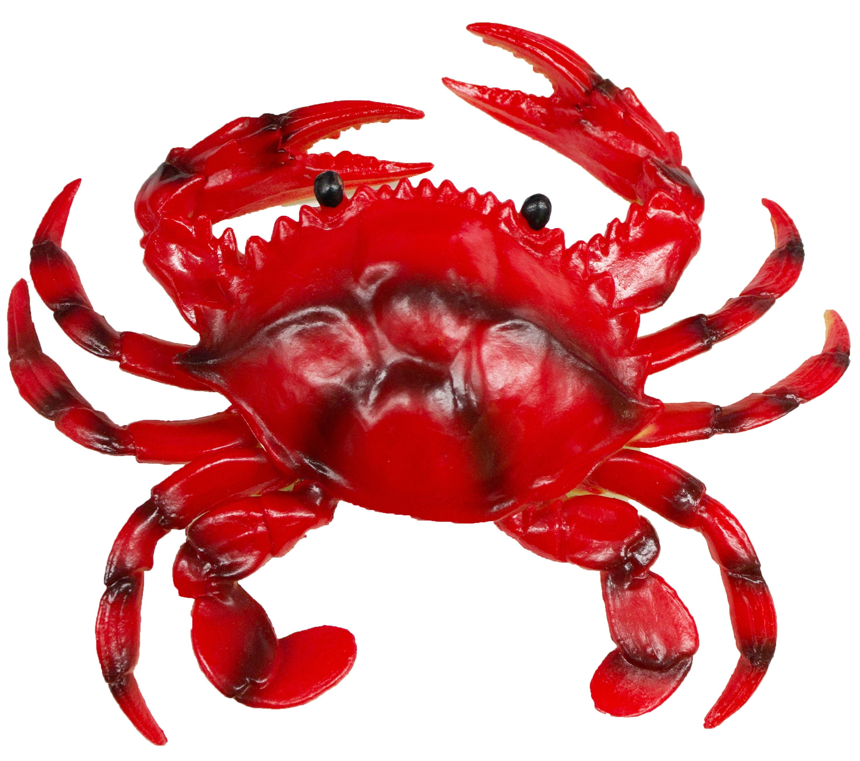 Nautical Decoration - 8 Inch PVC Crab Figurine - Walmart.com