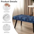 thumbnail image 6 of Jiueut Turtle Print Dining Bench Cover, Stain Resistant Chair Seat Protector Cover Dustproof Rectangle Bench Cushion Home Decor Accessorie for Dining Room Living Room Kitchen, 6 of 7