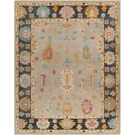 BoutiqueRugs Dalupaon Traditional Area Rug - Black, Light Blue, Dark Pink - 2' x 3'