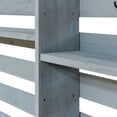 thumbnail image 3 of Grey Blue Outdoor Potting Bench Table with Hutch - 64.9" Kitchen Island, 3 of 4