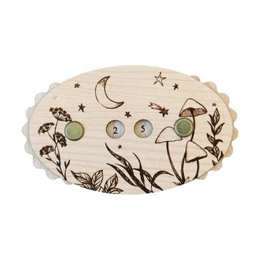 Wooden Crochet Stitching Counter Knitting Stitching Row Counter Manual Knitting Row Counter for Knitting Crocheting