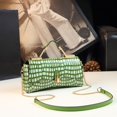 thumbnail image 3 of Bolso de mano ligero de lujo con estampado de cocodrilo de piel auténtica para mujer, bolso de mano de un solo hombro con estampado de piedras de alta calidad 2023, 3 of 5