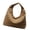 Khaki, variant on Women's Solid Color Draped Handbag Nylon Shoulder Bag Large Capacity Underarm Purse Slouchy Bag for Travel and Sports