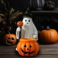 thumbnail image 3 of Stijggn Halloween Figurines Halloween Decorations Indoor Resin Ghost Sculpture Statue Cute Halloween Decorations Spooky Decor for Desk Tabletop Centerpieces, 3 of 7