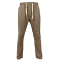 thumbnail image 4 of SAWOBUUN Men's Cotton Pants Relaxed Fit Casual Summer Pants Drawstring Elastic Waist Trousers, 4 of 9