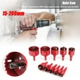 thumbnail image 7 of SENRISE Hole Saw Cutter Drill Bit Opening Hole M42 High Speed Steel 15mm-200mm Red, 7 of 7