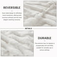 thumbnail image 3 of GHOUSE Fuzzy Throw Blanket Soft Large Blankets White Faux Fur Fluffy Blanket 90x90 Inches for Bed Sofa, 3 of 6