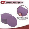 thumbnail image 3 of Unique Bargains 50 Pcs Car Wood Sanding Discs Smoothing Hook & Loop Sandpaper for Woodworking, Automotive Refinishing 3.94" 1200 Grit Purple Aluminum Oxide, 3 of 6