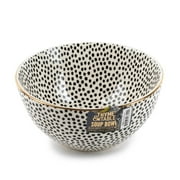 Thyme & Table Dot Collection Bowl, Black and White