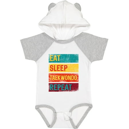 

Inktastic Martial Arts Eat Sleep Taekwondo Repeat Gift Baby Boy or Baby Girl Bodysuit