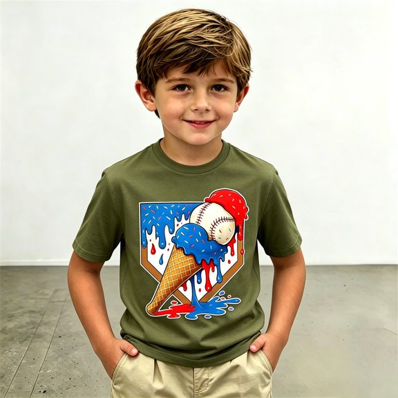 Toddler Kids Boys T Shirts Short Sleeve Graphic Tees Prints Casual Shirts For Youth Top Tshirt Tops 2-3 Years