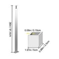 thumbnail image 2 of VEVOR Cable Railing Post Level Deck Stair Post 36 x 0.98 x 1.97" Cable Handrail Post Stainless Steel Wire Drawing Deck Railing DIY Picket Without Hole Stair Railing Kit With Mount Bracket Sliver, 2 of 9