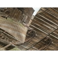 thumbnail image 4 of Ambesonne Wagon Wheel Quilted Bedspread Set 3 Pcs, Ghost Town, King Size, Sand Brown Pale Blue, 4 of 5