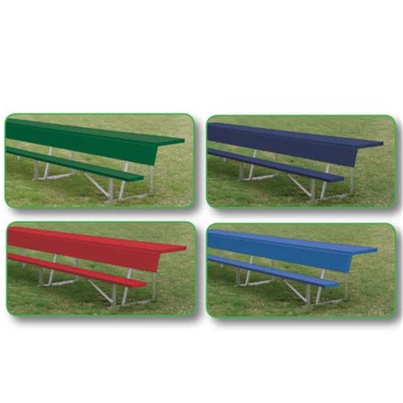 SSN BEPS08CN 7.5 ft. Players Bench with Shelf, Navy